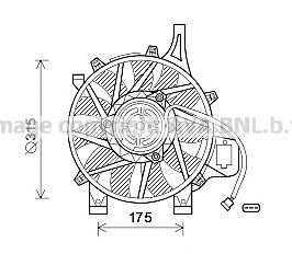 AVA QUALITY COOLING ol7536 -  Вентилятор, охлаждение двигателя